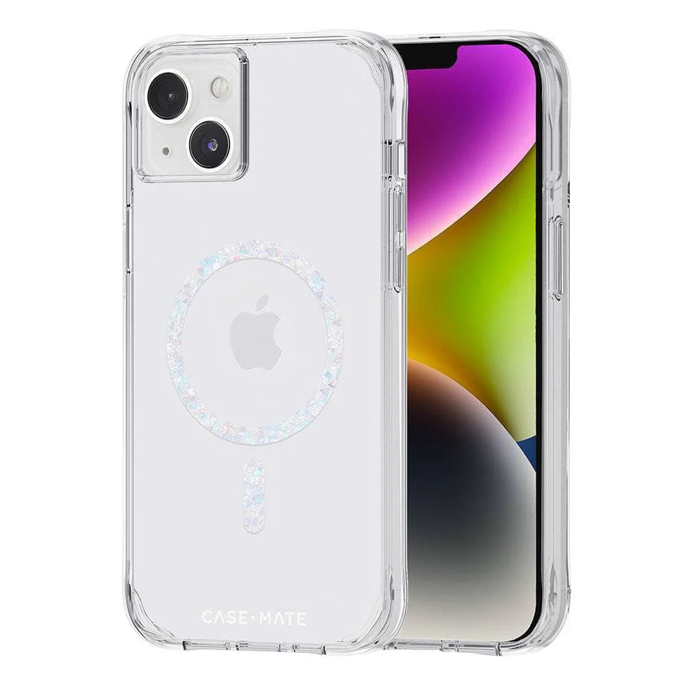 Case Mate Clear Twinkle MagSafe Case with Diamond Design for iPhone 14 Plus - Stylish & Protective Phone Cover for Everyday Use & Special Occasions