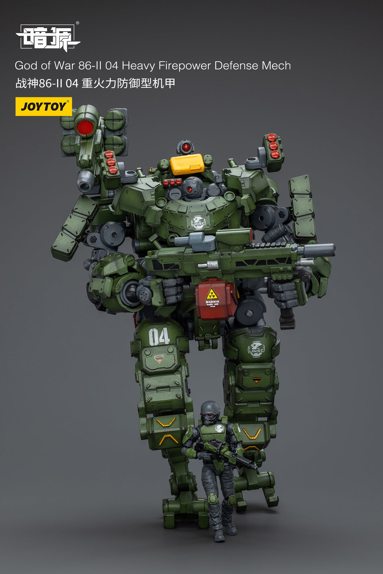 JOYTOY 1/25 Scale Dark Source God of War 86 II Action Figures - 03 High Mobility Assault Mech & 04 Heavy Firepower Defense Mech - Collectible Military Model Kits for Display and Wargaming Scenes