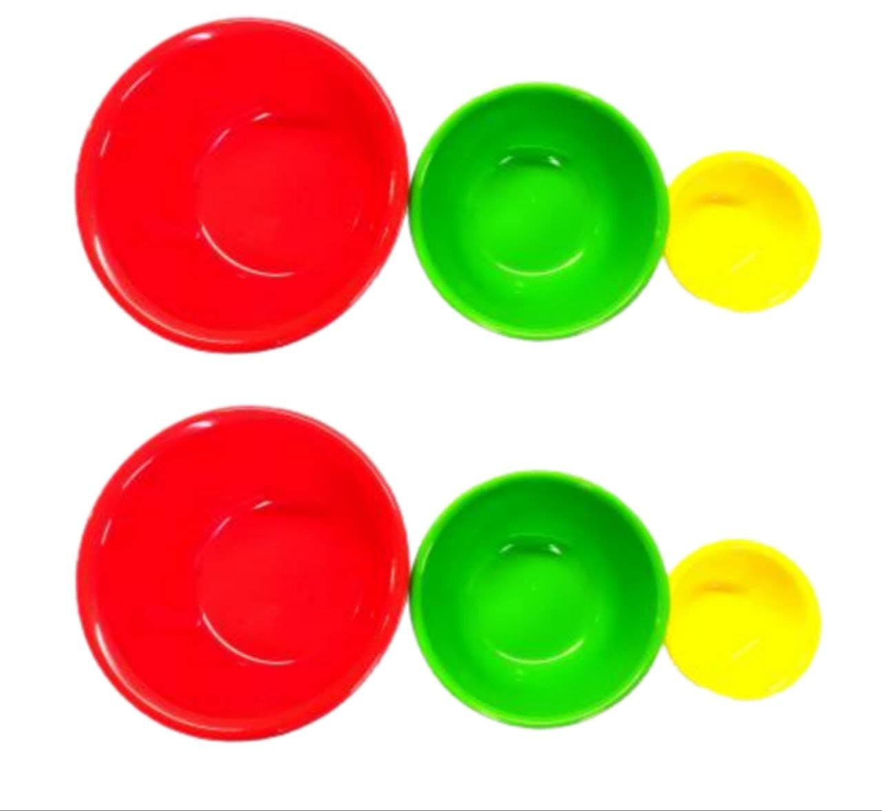 Professional Facial & Bleach Bowls Set for Salon & DIY Beauty - 6 Pack (Mini, Medium, Large) - Durable Plastic Bowls for Waxing, Facials & Hair Treatments | Salon Equipment & Home Beauty Tools