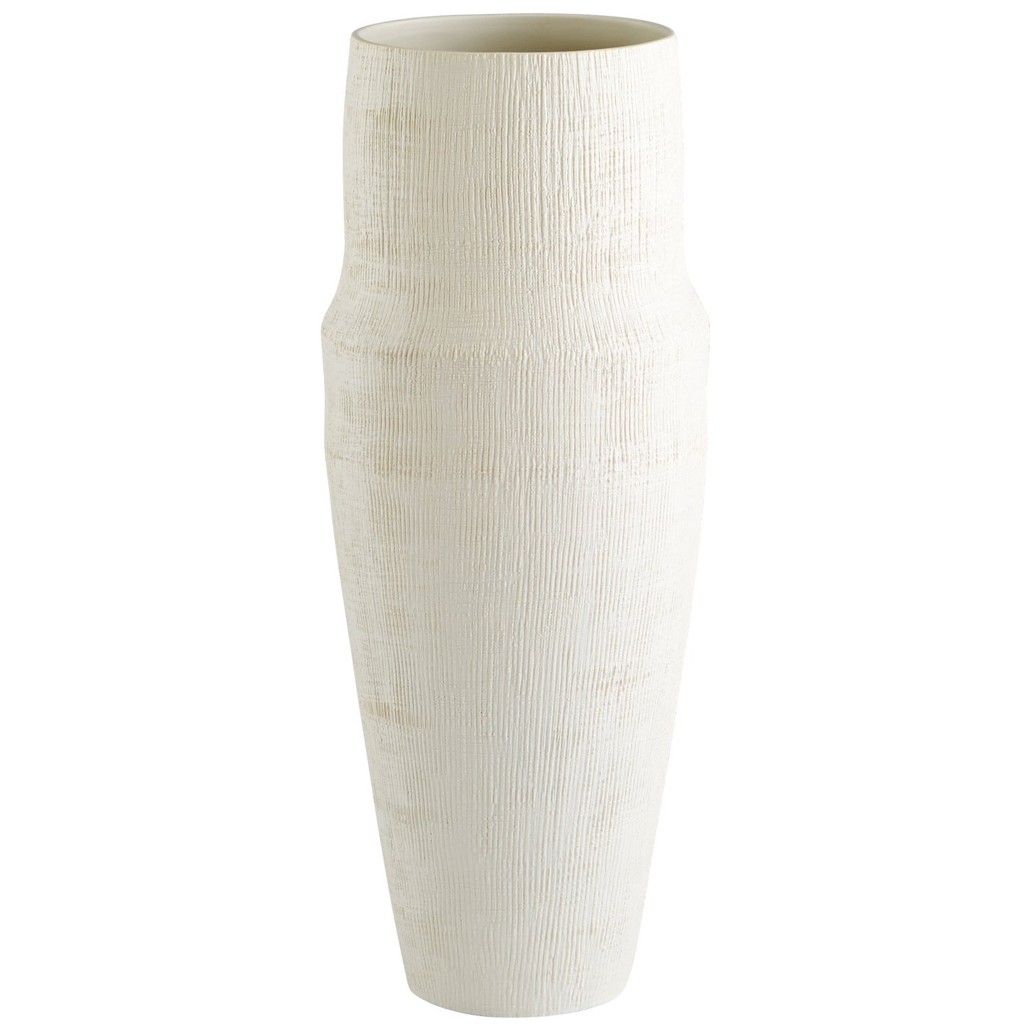 Cyan Design 10922 Leela Vase - Large White Ceramic Vase for Home Decor, Wedding Centerpiece & Living Room Table Decor