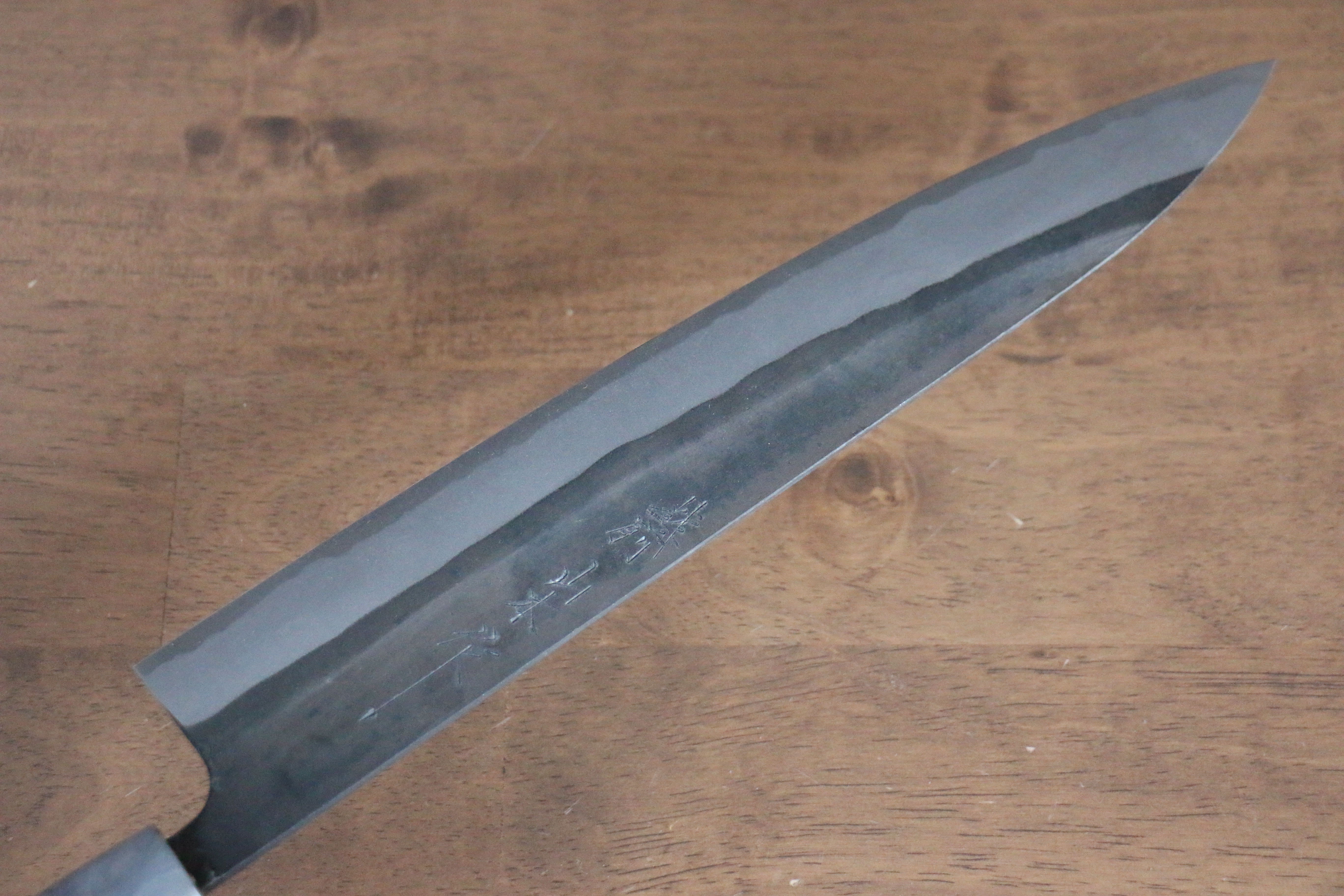 Premium Nao Yamamoto White Steel No.2 Kurouchi Sujihiki 270mm Slicing Knife - Cherry Blossom Wood Handle - Japanese Chef Knife for Sushi, Meat & Delicate Cutting