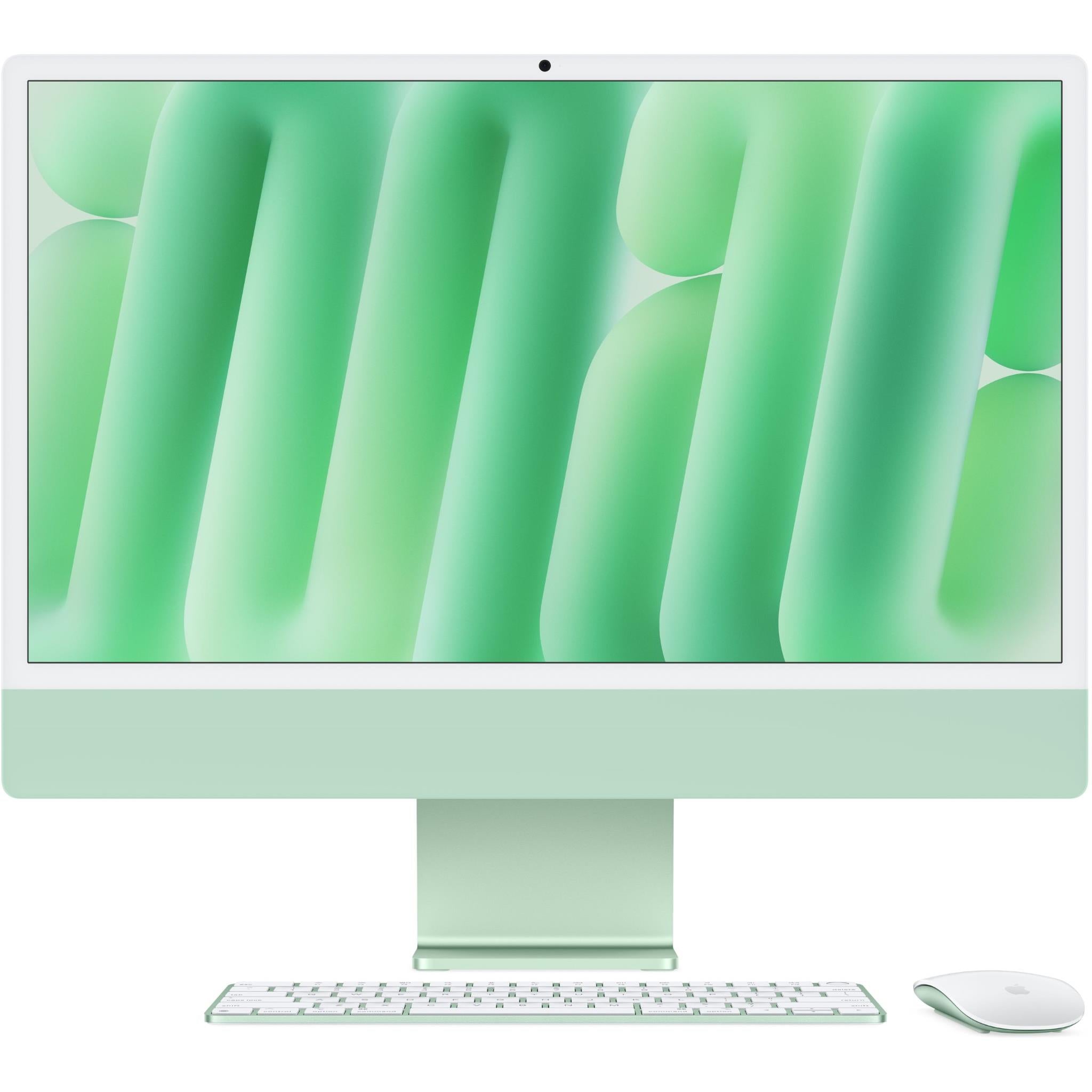 Apple iMac 24-inch with Retina 4.5K Display, M4 Chip (10-Core CPU, 24GB RAM, 512GB SSD) in Green - 2024 Model | Perfect for Graphic Design, Video Editing & Home Office Workstation