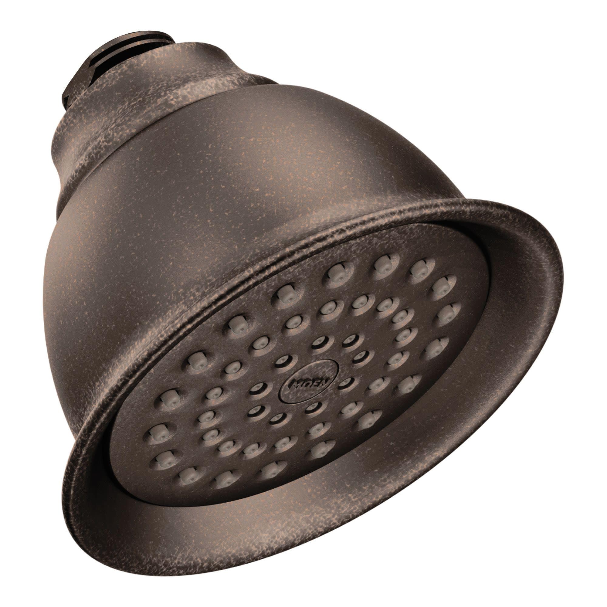 Moen Moenflo XL Oil Rubbed Bronze Single Function Showerhead - High Pressure Water Saving Shower Head for Bathroom, Spa-Like Shower Experience, 6302ORB