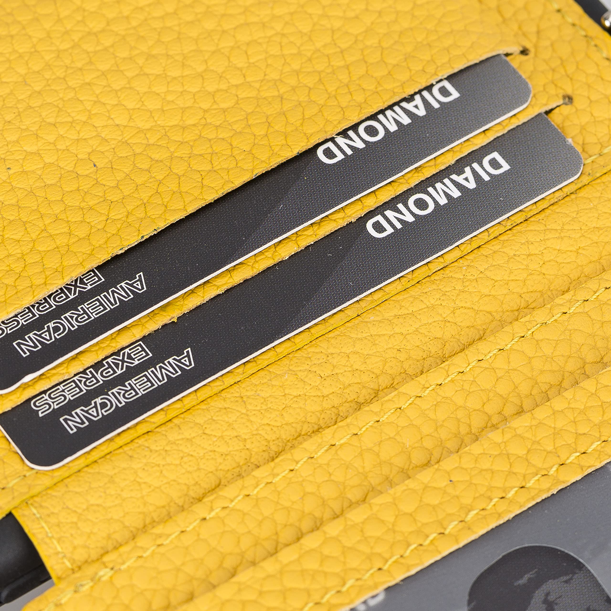 **Bayelon Genuine Leather Crossbody Phone Case for Samsung Galaxy S22 Ultra – Premium Full Grain Leather Card Holder with Adjustable Shoulder Strap (Floater Yellow) – Perfect for Travel, Shopping & Everyday Use**