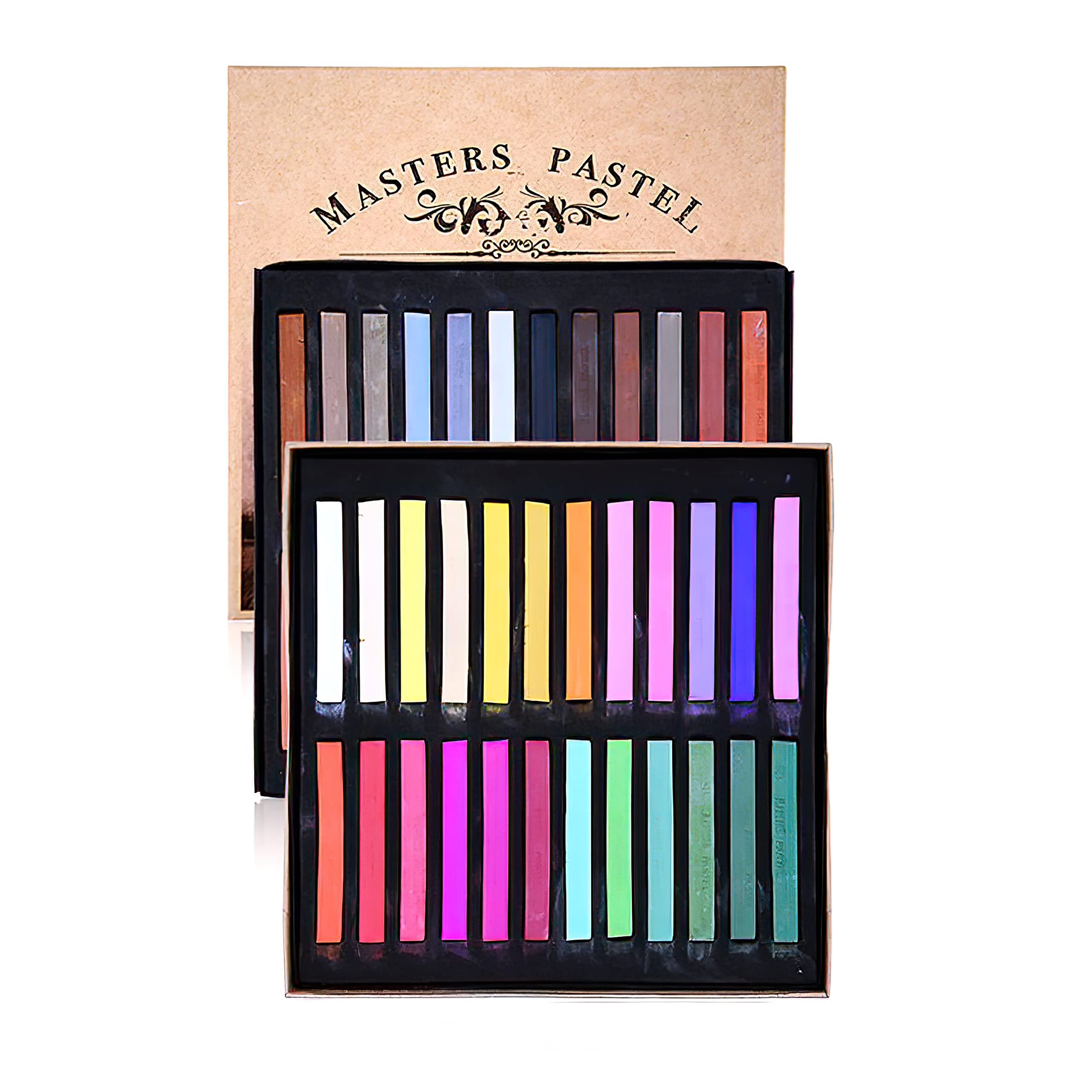 Professional Artist Chalk Pastels Set - 48 Vibrant Neutral Colors for Drawing, Sketching & Blending | Perfect for Art Classes, DIY Projects & Home Decor