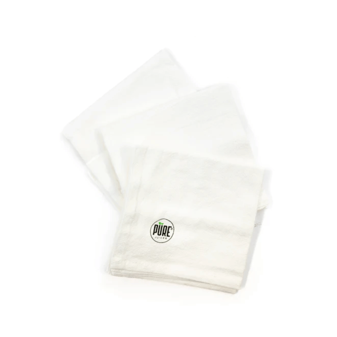 Premium PURE Juicer Hand Towel Set - 100% Cotton, Soft & Absorbent - Perfect for Kitchen, Bathroom & Gym Use