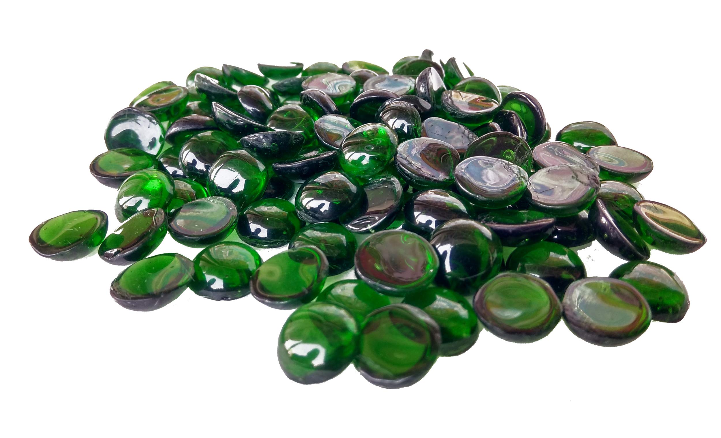 Rastogi Handicrafts Glass Gems for Vase Fillers - 100pcs 10mm Green Decorative Pebbles for Wedding Centerpieces, Home Decor & Floral Arrangements
