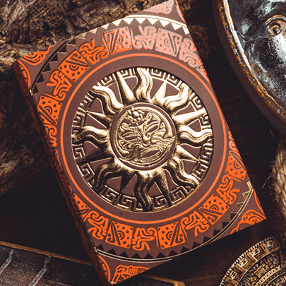 Premium Maya Sun Themed Playing Cards - Waterproof & Durable for Poker, Magic Tricks, and Casino Games - Perfect for Game Nights, Travel, and Collectors
