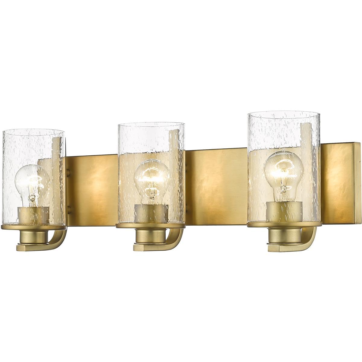 Z-Lite 492-3V-OBR 3-Light Bathroom Vanity Light Fixture - Oil Rubbed Bronze Finish - Perfect for Modern Bathroom, Powder Room & Dressing Area Lighting
