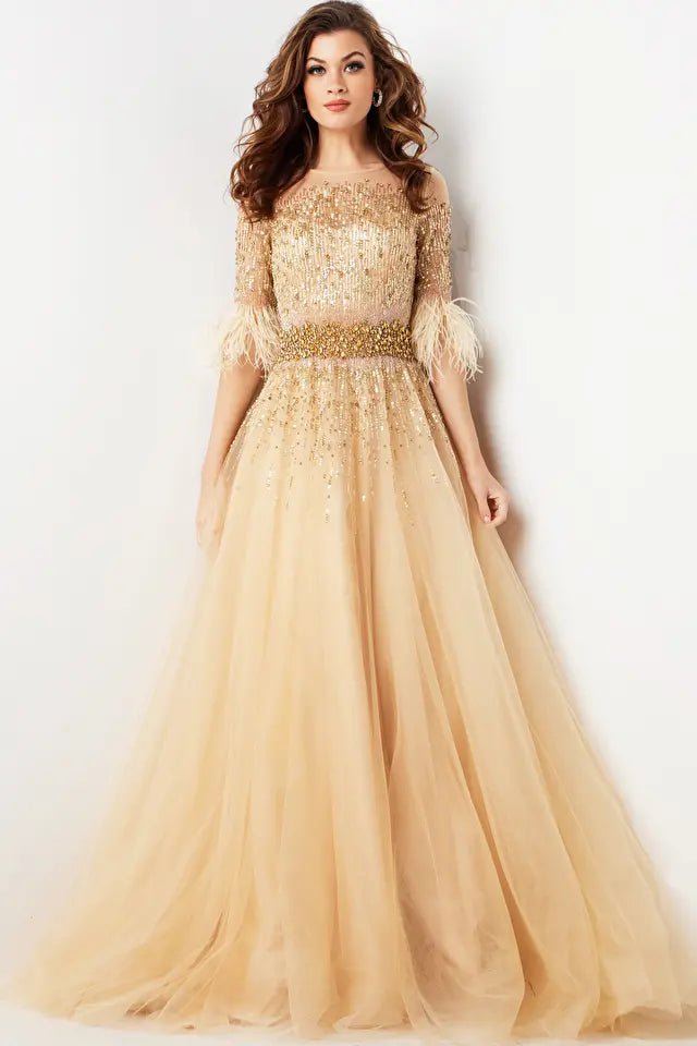 Jovani 23629 Women's Elegant Evening Dress for Prom, Party & Special Occasions - Formal Gown with Beading & Sequins
