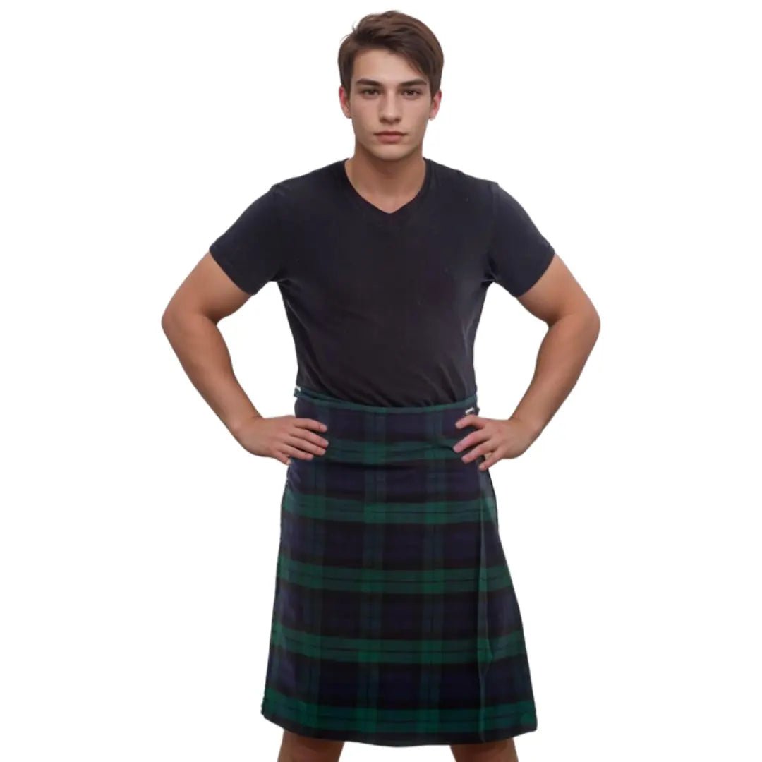 Custom Black Watch Tartan Kilt for Men - Traditional Scottish Kilt with Premium Wool Fabric - Perfect for Highland Games, Weddings & Celtic Events