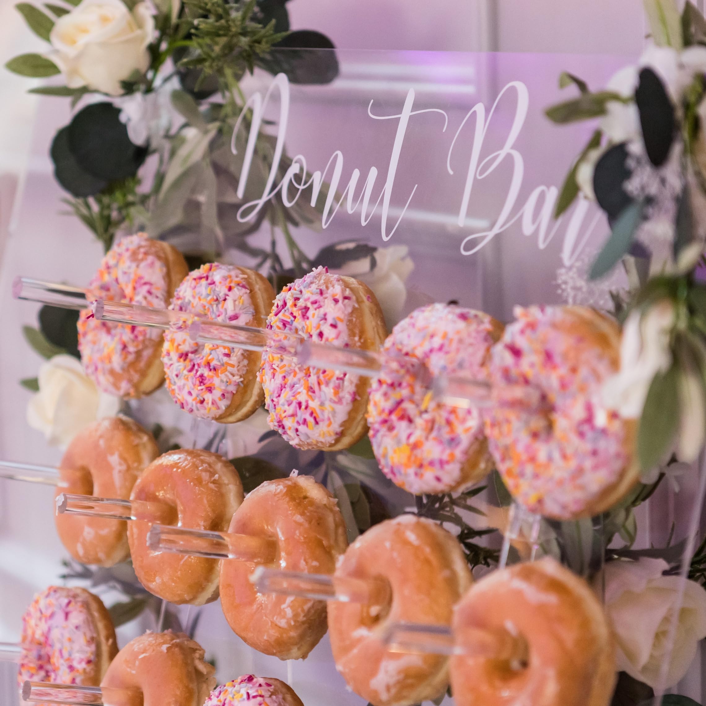 Acrylic Donut Wall Display Stand - Holds 50 Donuts | XL Donut Board for Weddings, Parties & Events | Large Dessert Holder for Donut Walls, Dessert Tables & Buffet Displays | Perfect for Birthday Celebrations, Baby Showers & Corporate Events
