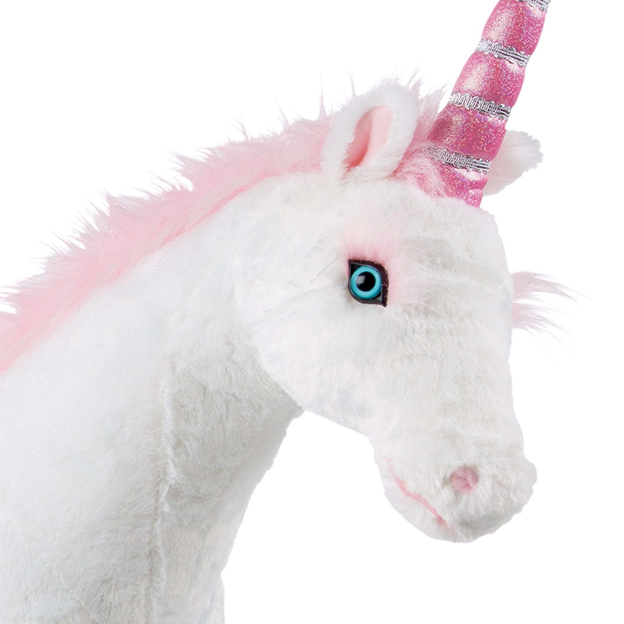 Realistic Unicorn Plush Stuffed Animal - Soft Cuddly Toy for Kids, Girls & Boys - Perfect for Birthday Gifts, Nursery Decor & Fantasy Playtime