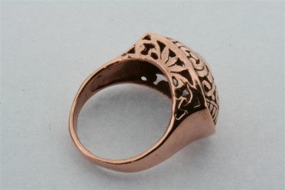 Regal High Copper Ring for Women - Elegant & Durable Jewelry for Parties, Weddings & Special Occasions