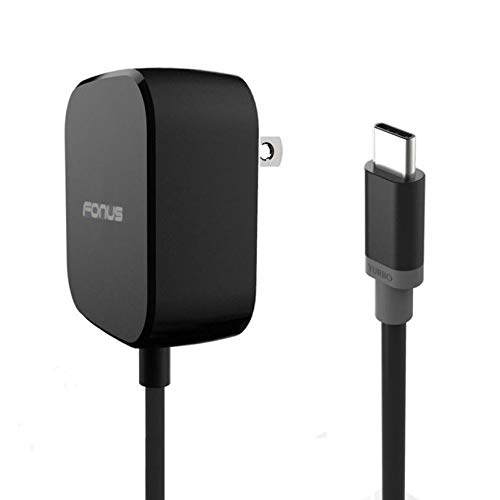 15W Fast Charger with 5ft USB-C Cable - Quick Wall Travel Adapter for Samsung Galaxy S8/S8+/S9/S8 Active - Turbo Charging & Adaptive Power - Perfect for Home, Office & Travel