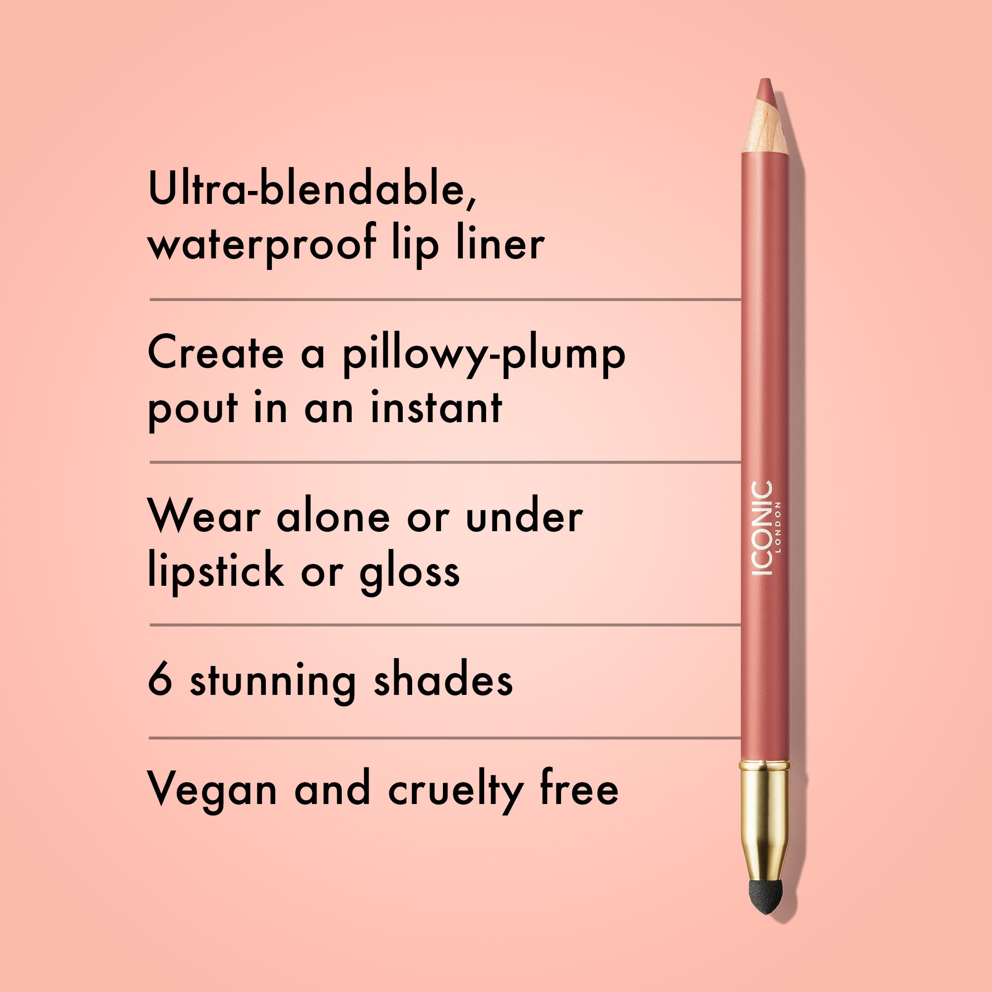 Fuller Pout Sculpting Lip Liner - Waterproof & Long-Lasting Lip Pencil for Perfect Lip Contour | Ideal for Everyday Makeup & Special Occasions