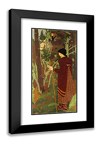 Black Modern Wood Frame with Double Matting
