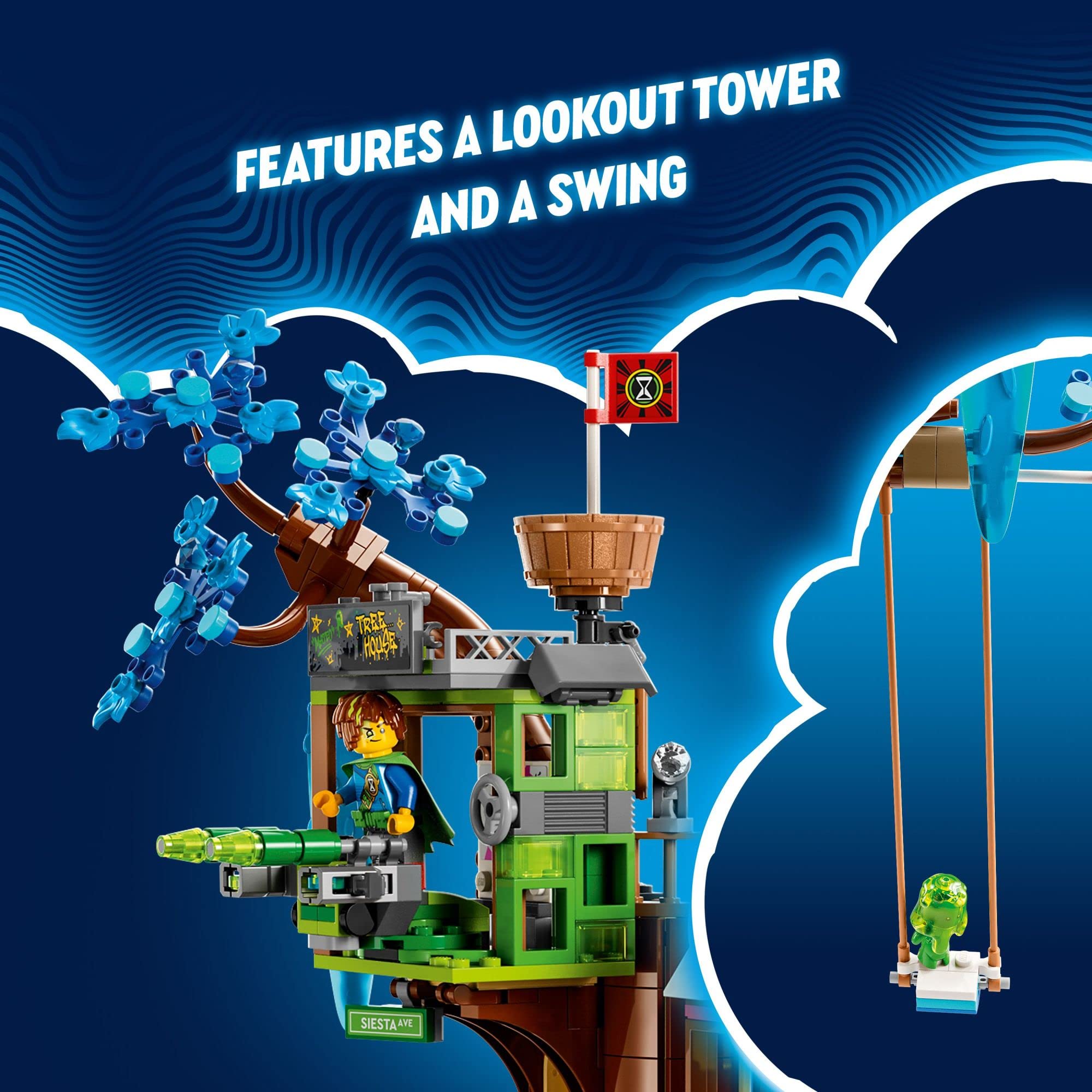 LEGO DREAMZzz Fantastical Tree House 71461 Building Set - 3 Detailed Rooms, Creative Construction Toy for Kids Ages 9+ with Mini Figures (Mrs. Castillo, Izzie, Mateo & Night Hunter) - Perfect for Imaginative Play, Birthday Gifts & STEM Learning Activities