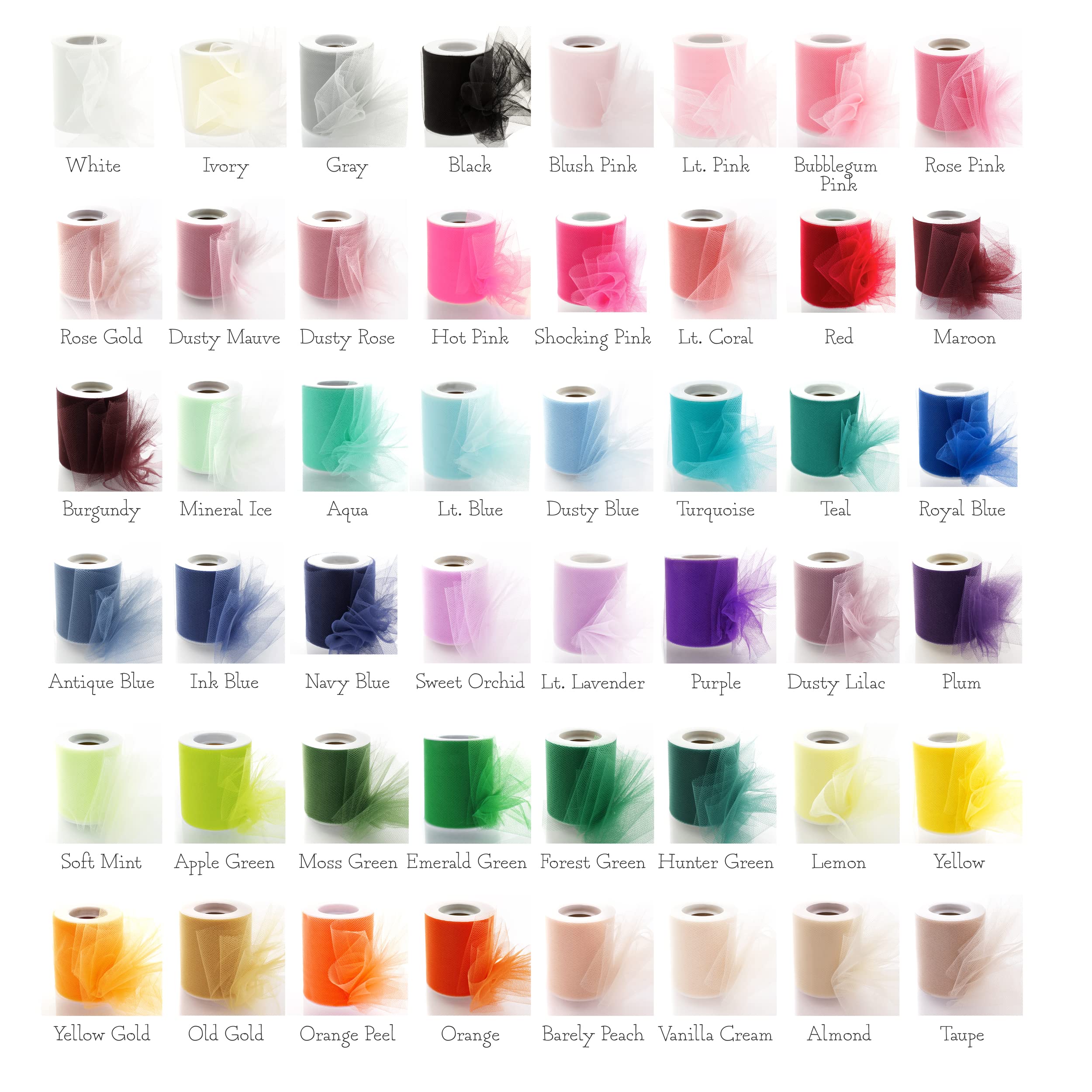Premium 3-Inch Tulle Fabric Roll - Vanilla Cream (25 Yards) for DIY Crafts, Wedding Decorations, Party Supplies & Gift Wrapping | HairBow Center LLC
