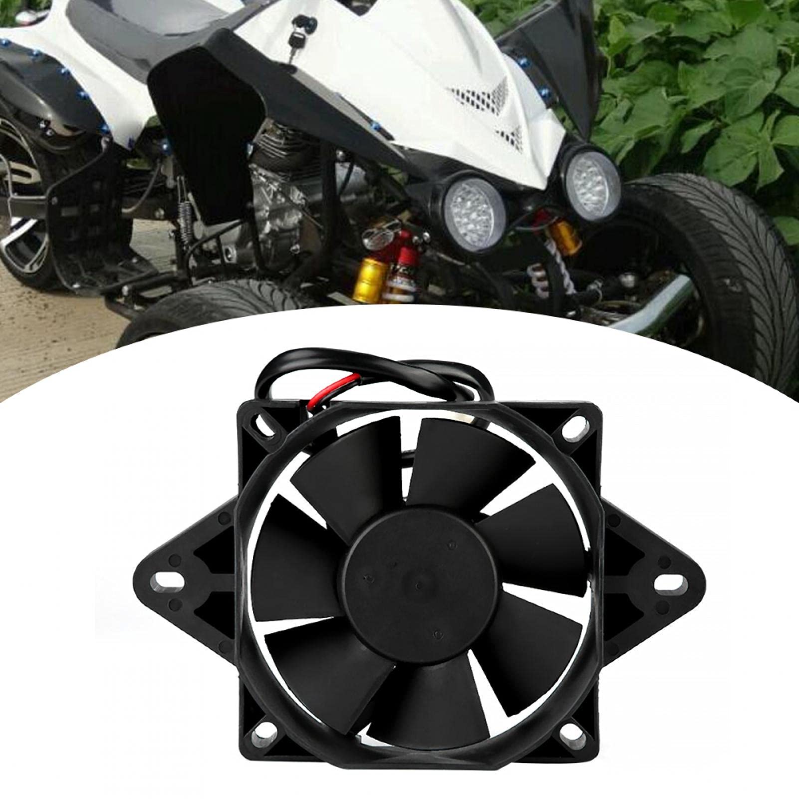 High-Performance Electric Radiator Cooling Fan for Motorcycle, ATV, Go Kart & Quad 150-250cc - Engine Temperature Control & Overheating Prevention - Perfect for Off-Road, Racing & Daily Commuting