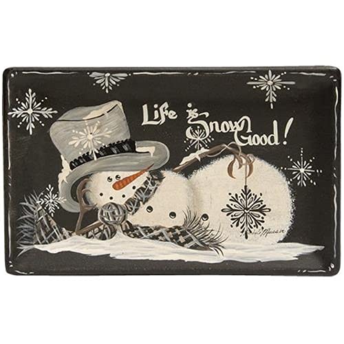 Snow Good Tray - Winter Serving Platter for Parties & Holidays