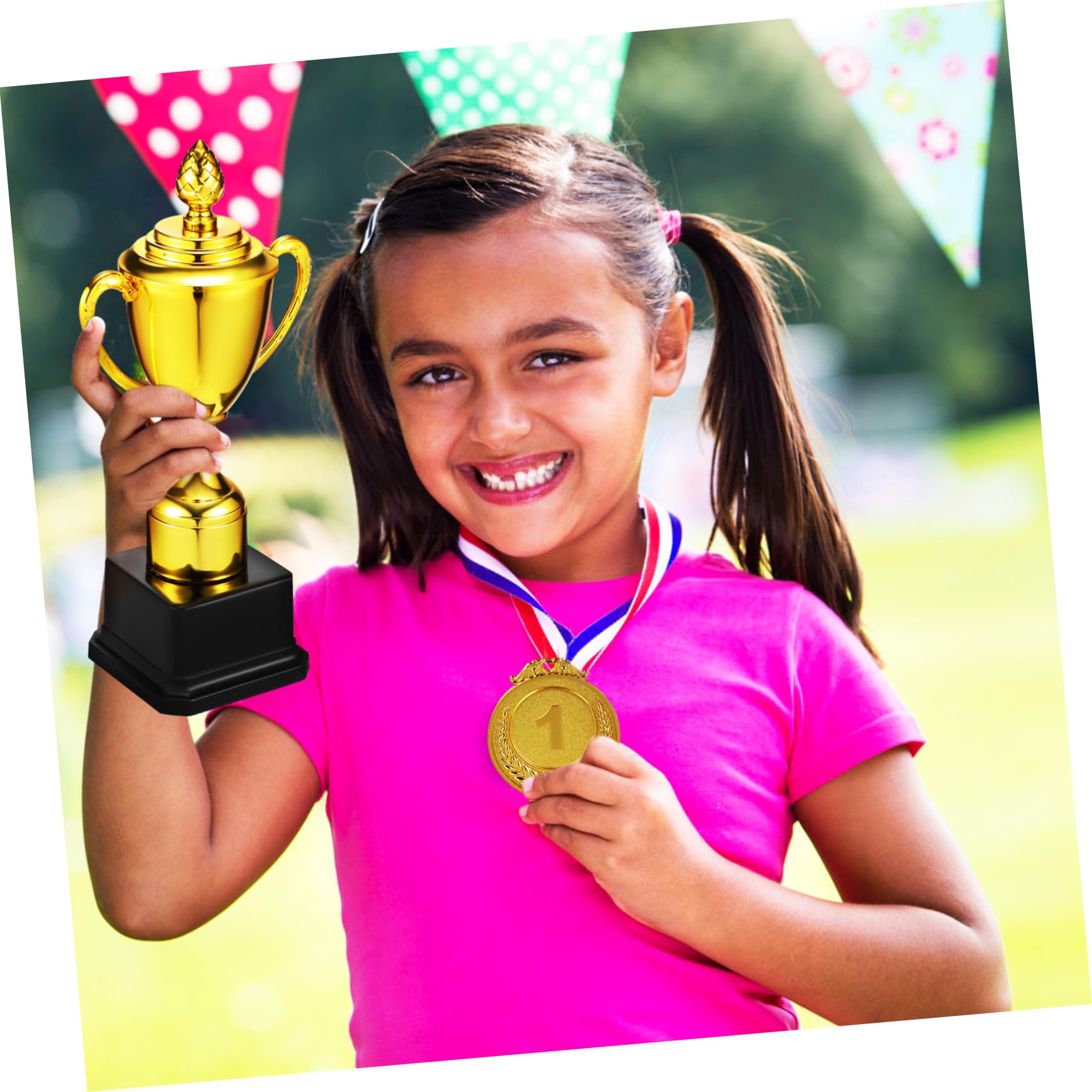 SUPVOX Plastic Award Trophy - Gold Prize Cup Toy for Kids, Sports, School Rewards & Party Games - Perfect for Competitions, Achievements & Fun Events