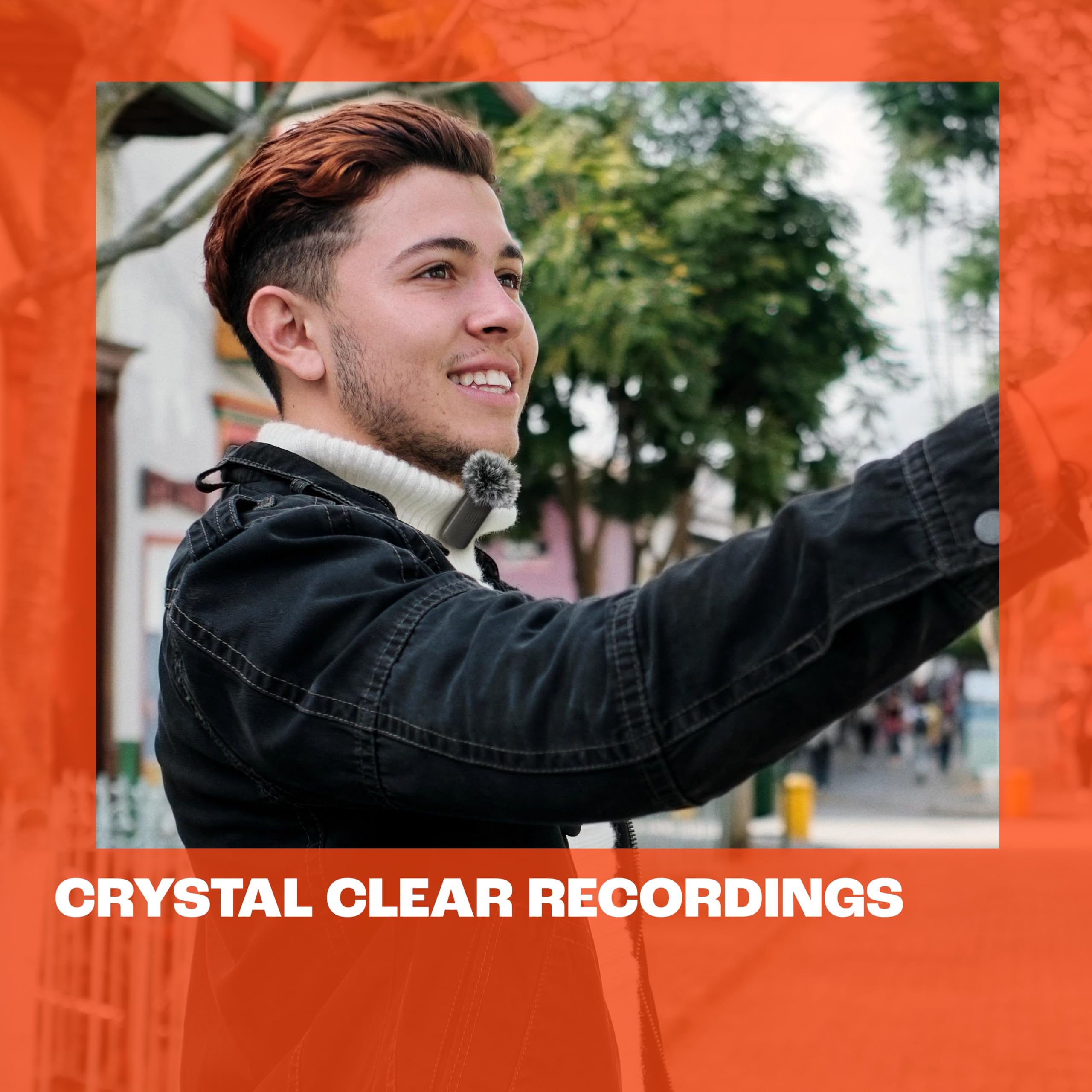JBL Quantum Stream Wireless USB-C Microphone - Wearable Wireless Mic for Crystal Clear Voice Recording, 24-Hour Battery with Fast Charging, Noise-Reducing Windscreen Included | Perfect for Podcasting, Gaming, Streaming & Video Calls
