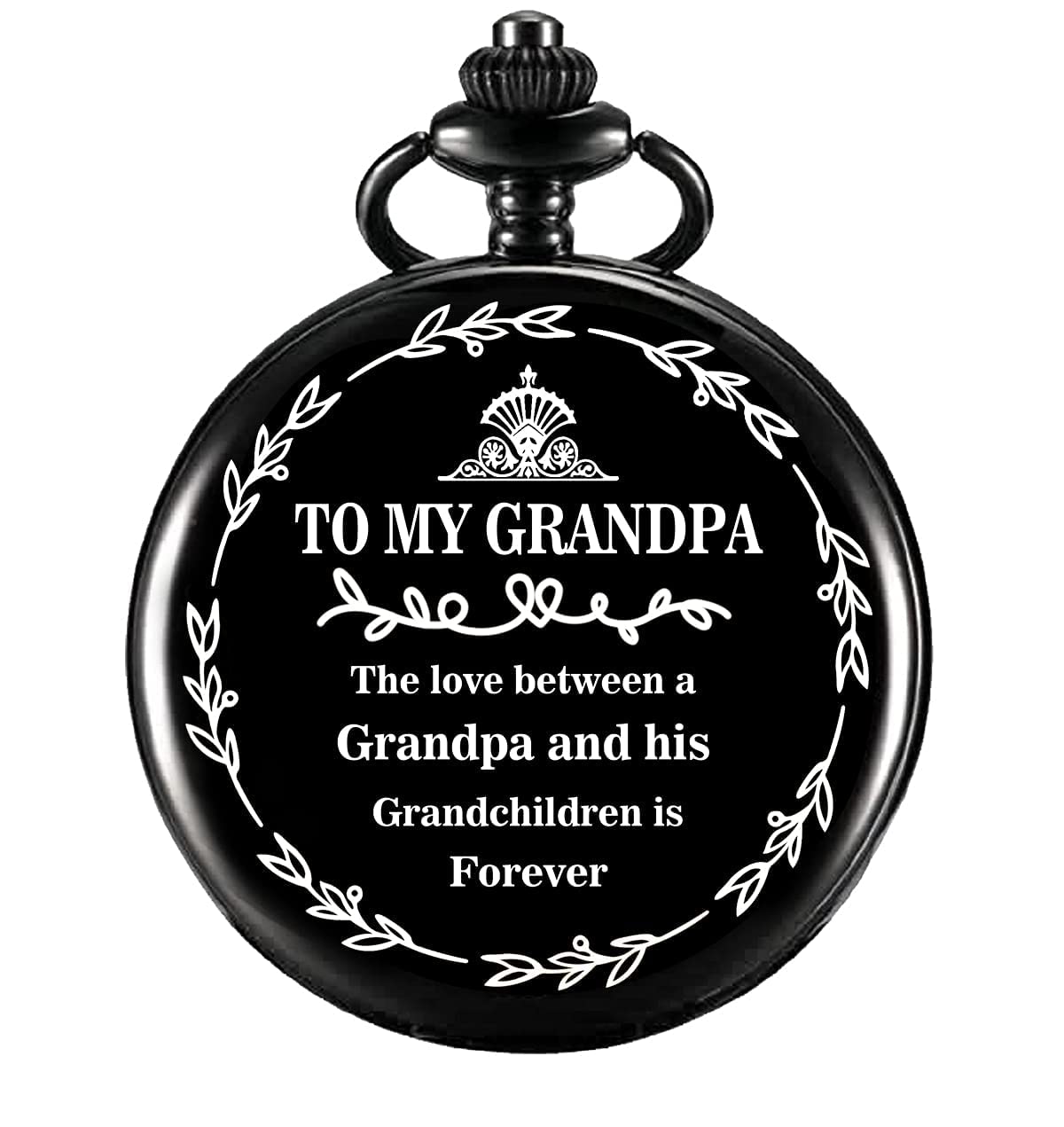 Personalized Engraved Pocket Watch - Best Gift for Grandpa, Dad, Husband on Birthday, Anniversary, Father's Day | Vintage Style Keepsake for Special Occasions & Collectors