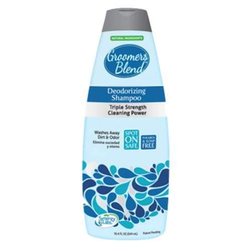 SynergyLabs Groomer's Blend Deodorizing Dog Shampoo for Smelly Pets - Gentle Cleansing & Odor Control for Dogs & Puppies - Perfect for Bath Time, Grooming & Post-Adventure Cleanups