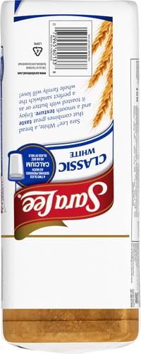 Sara Lee Classic White Sandwich Bread - 20 Oz Loaf, No Artificial Colors or Flavors | Perfect for Sandwiches, Toast & Family Breakfast