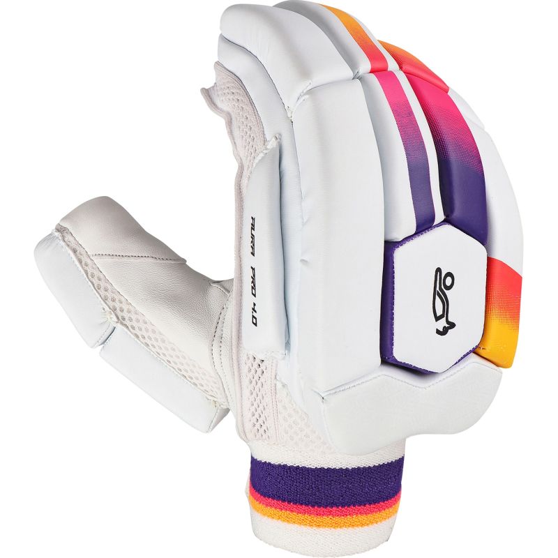 Kookaburra Aura Pro 4.0 Cricket Batting Gloves for Adults - Premium Leather Sports Gloves for Cricket Training & Matches