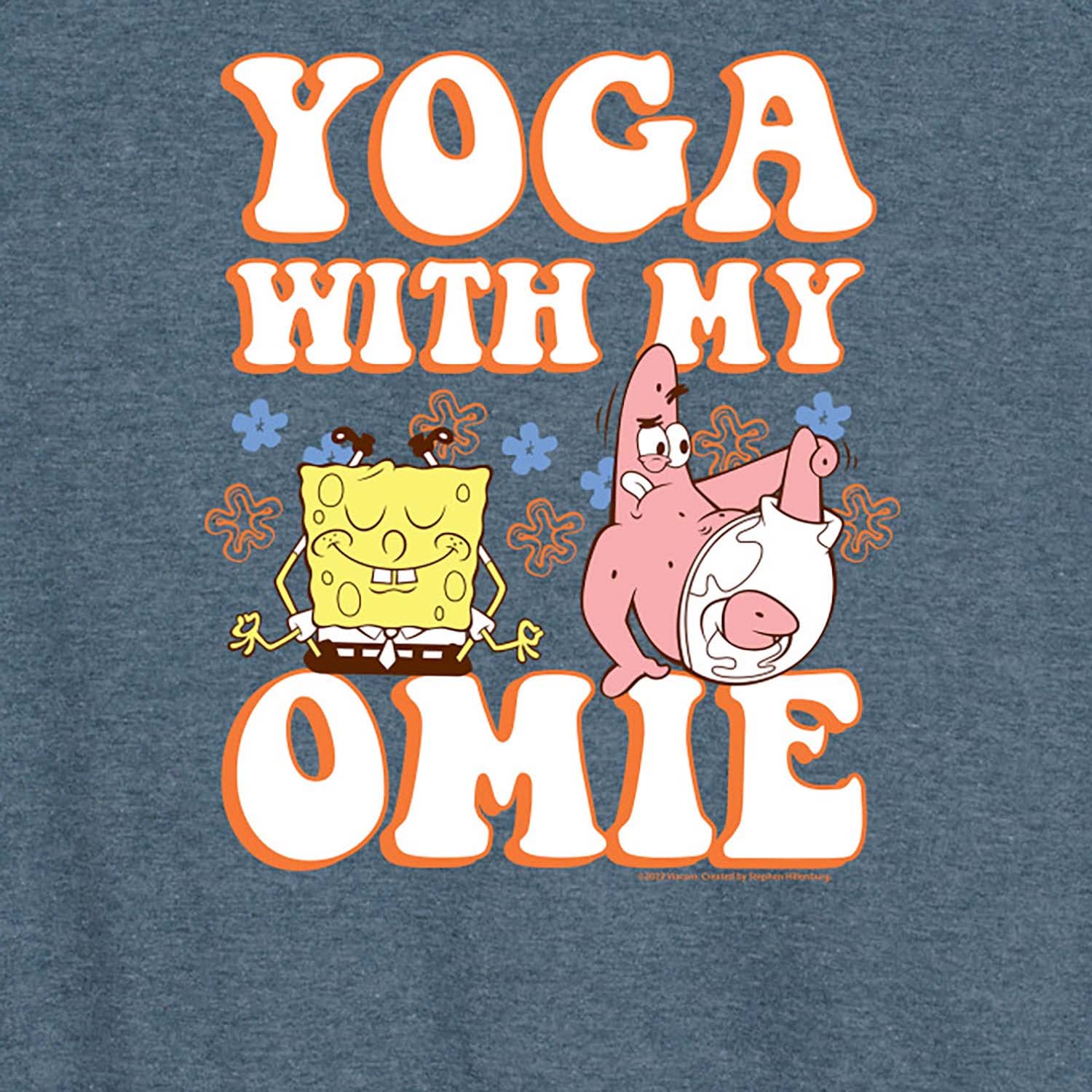 HYBRID APPAREL Women's Spongebob Squarepants Yoga with My Omie Racerback Tank Top - Soft Workout Shirt for Yoga, Gym & Casual Wear