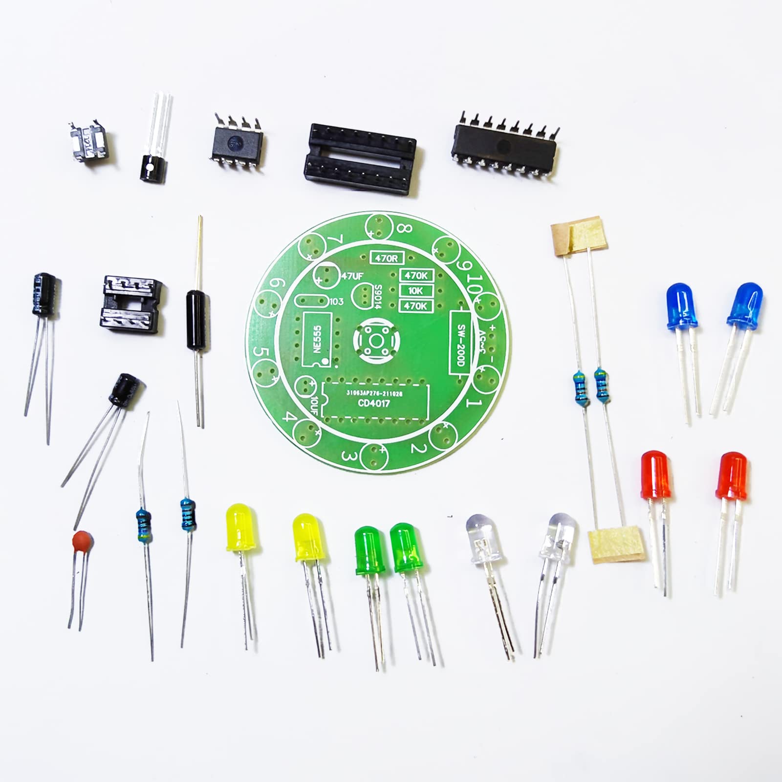 DIY Soldering Practice Kit for Beginners - Electronics Training Board with Components | Learn to Solder for Home Projects & STEM Education
