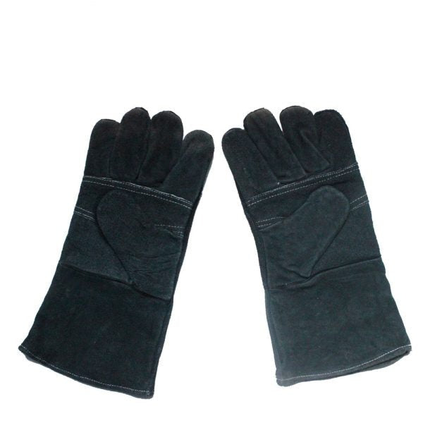 Heat Resistant Stove Gloves - Extra Long Oven Mitts for Cooking, Grilling & Baking - Premium Kitchen Safety Gloves for Women & Men - Perfect for BBQ, Fireplace & Hot Pot Handling