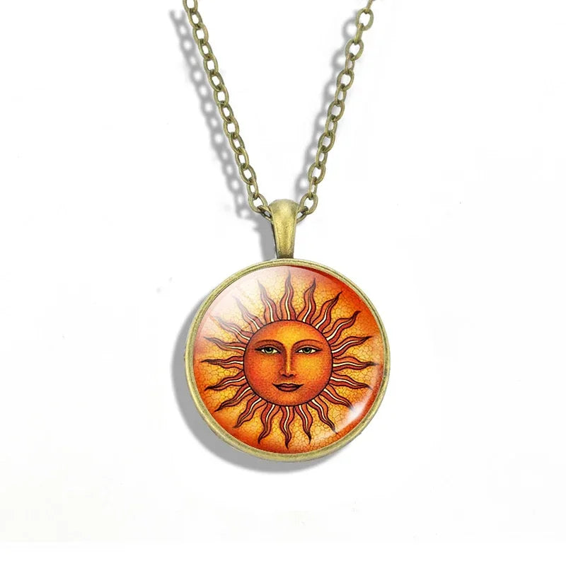 Egyptian Kingdom Necklace - Ancient Egyptian Style Jewelry for Women, Gold Plated Pendant with Hieroglyphics, Perfect for Costume Parties & Historical Events
