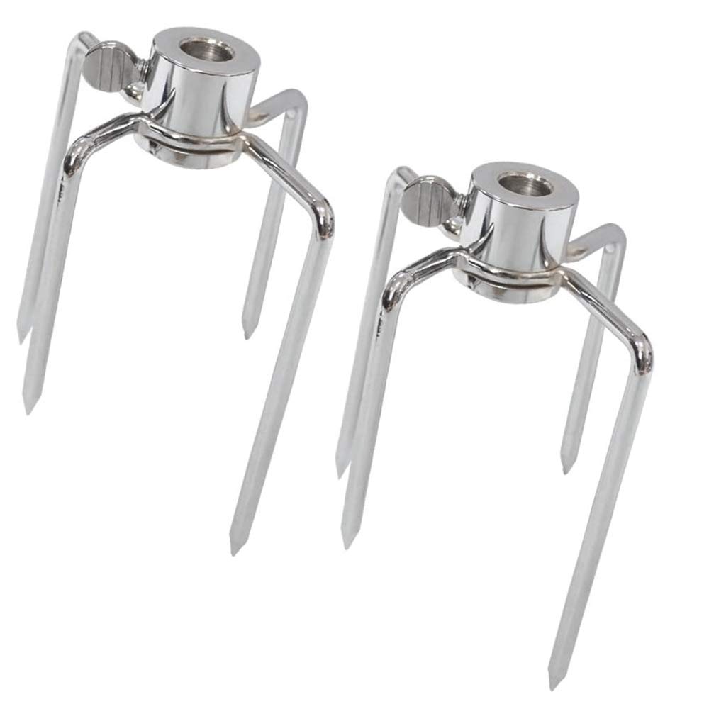 Premium Stainless Steel 304 Rotisserie Meat Forks Set - Compatible with 12mm, 1/2
