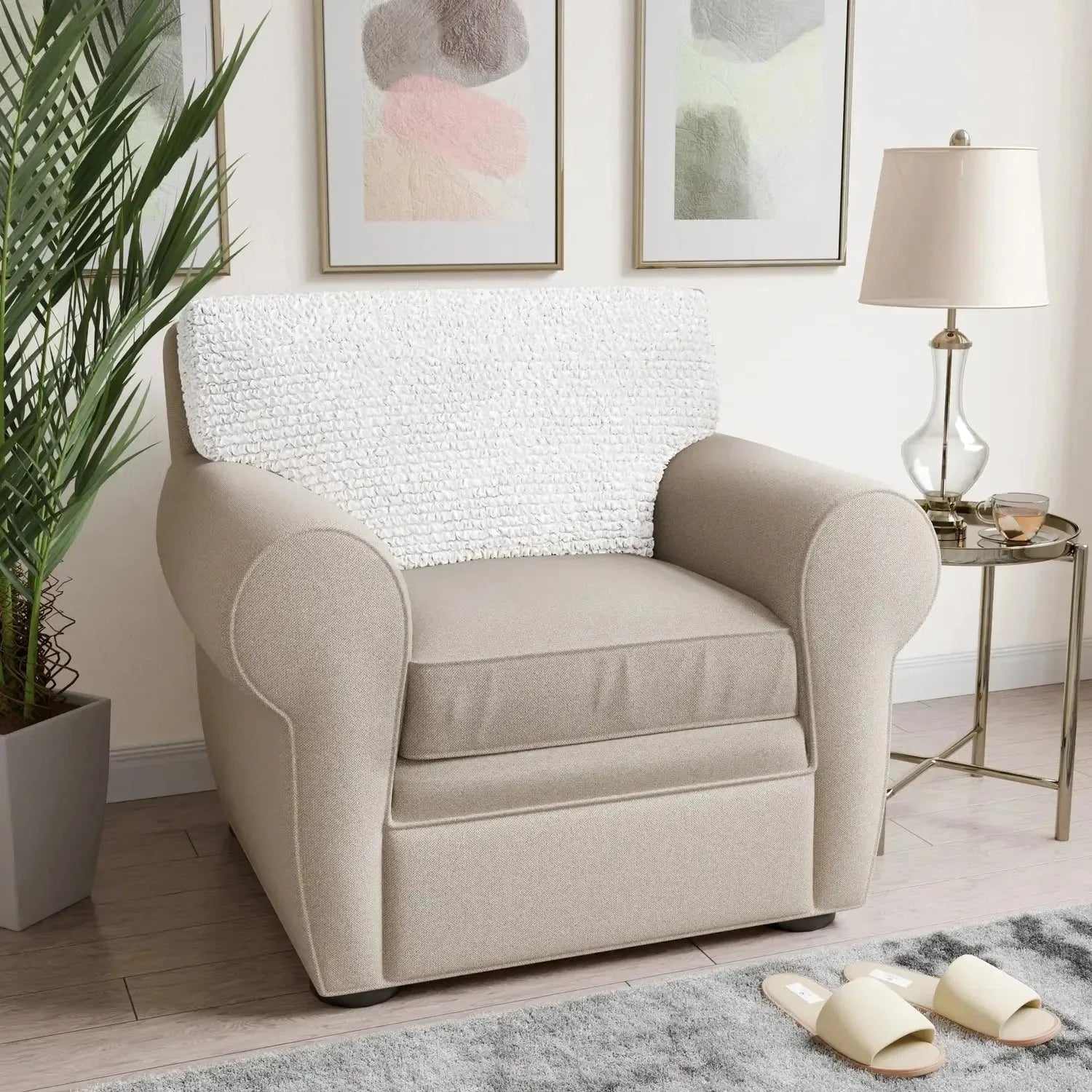Premium Microfiber Seat Cushion Cover - Soft & Durable Sofa Chair Protector - Perfect for Living Room, Office, or Car Use