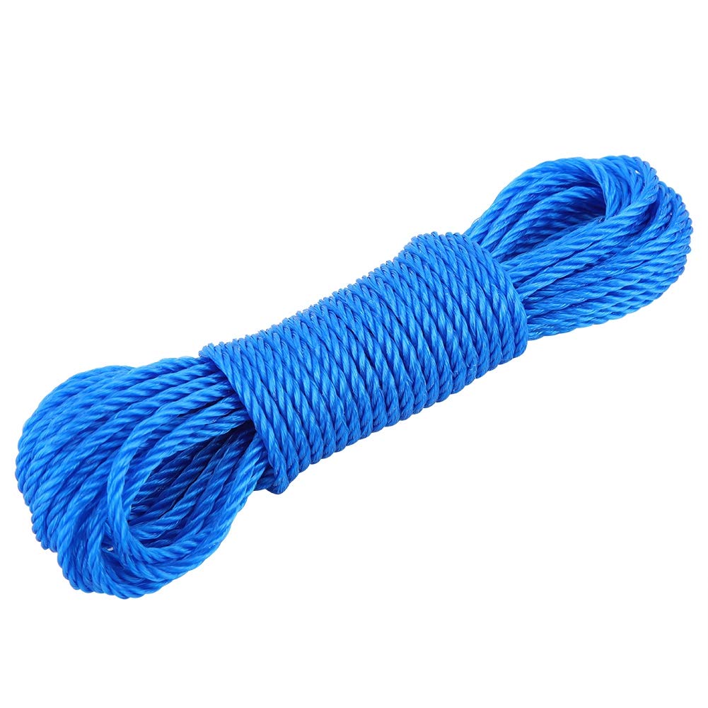 01 Heavy Duty Nylon Rope - 10M Durable Gardening Rope, Dog Leash & Climbing Traction Strapping for Camping, Outdoor Activities & Garden Accessories (Blue) - Perfect for Hiking, Pet Walking & Plant Support