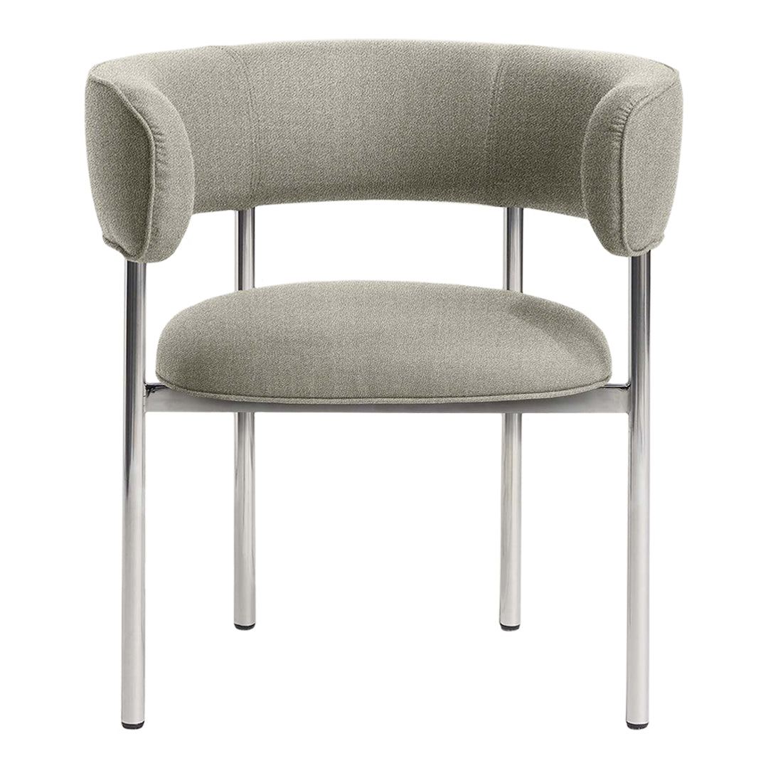 Modern Dining Armchair - Comfortable Upholstered Seat with Wooden Legs for Kitchen, Dining Room, or Breakfast Nook - Perfect for Family Gatherings & Entertaining Guests