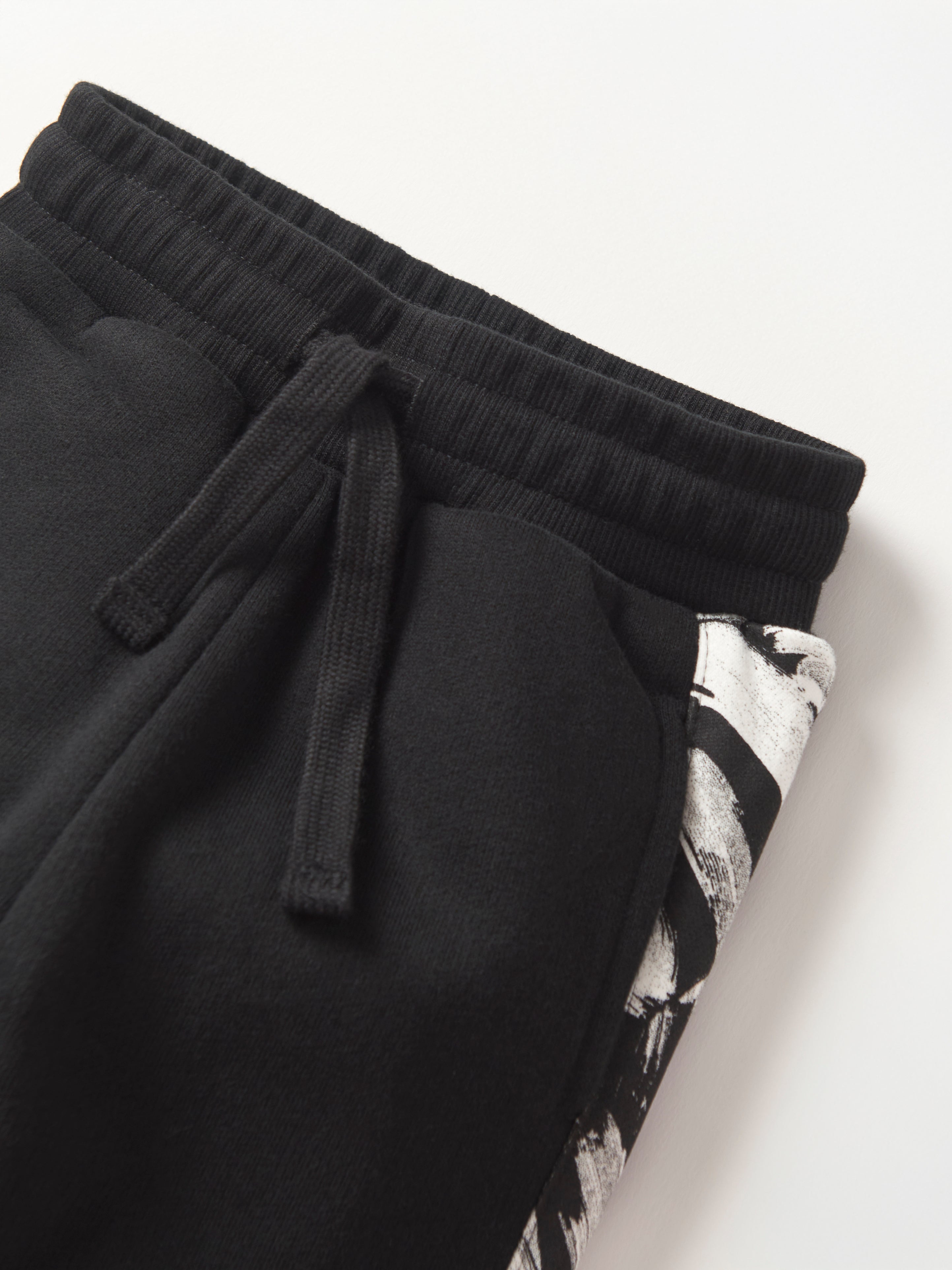Brush Stroke Sweatpants for Women - Soft Black Joggers with Artistic Design | Perfect for Yoga, Lounge & Casual Wear