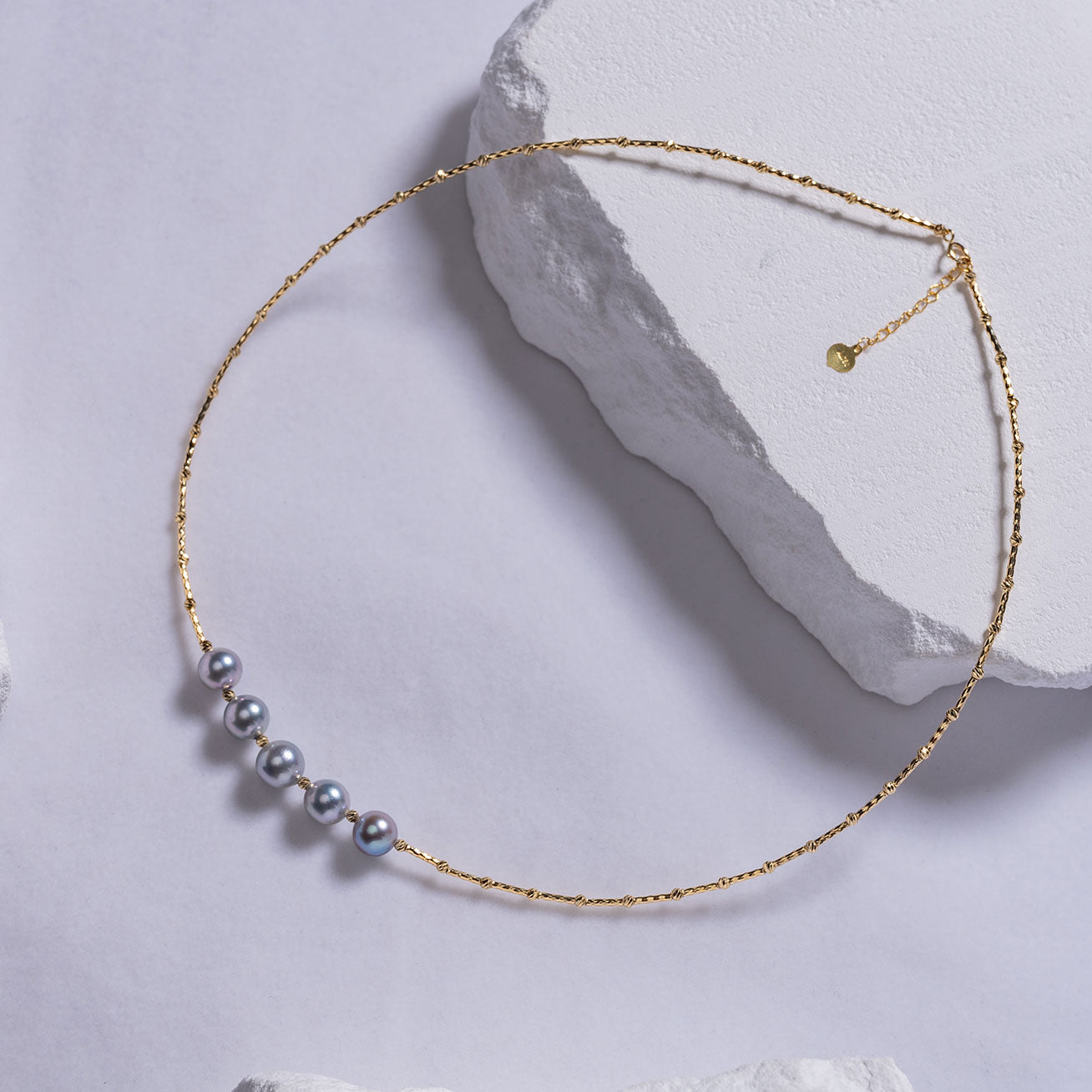 18K Solid Gold Akoya Pearl Necklace - Classic Elegant Jewelry for Women | Perfect for Weddings, Anniversaries & Special Occasions