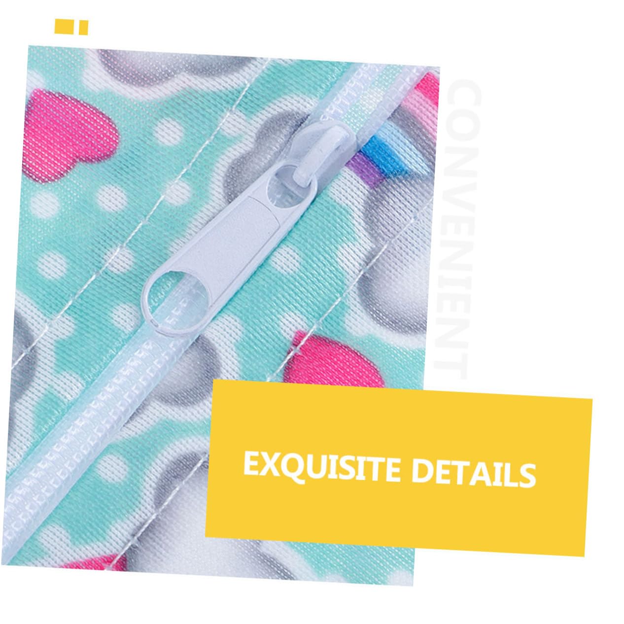 Waterproof Cartoon Print Diaper Bag - Portable Baby Diaper Organizer with Hanging Storage | Perfect for Travel, Daycare & On-the-Go Parents