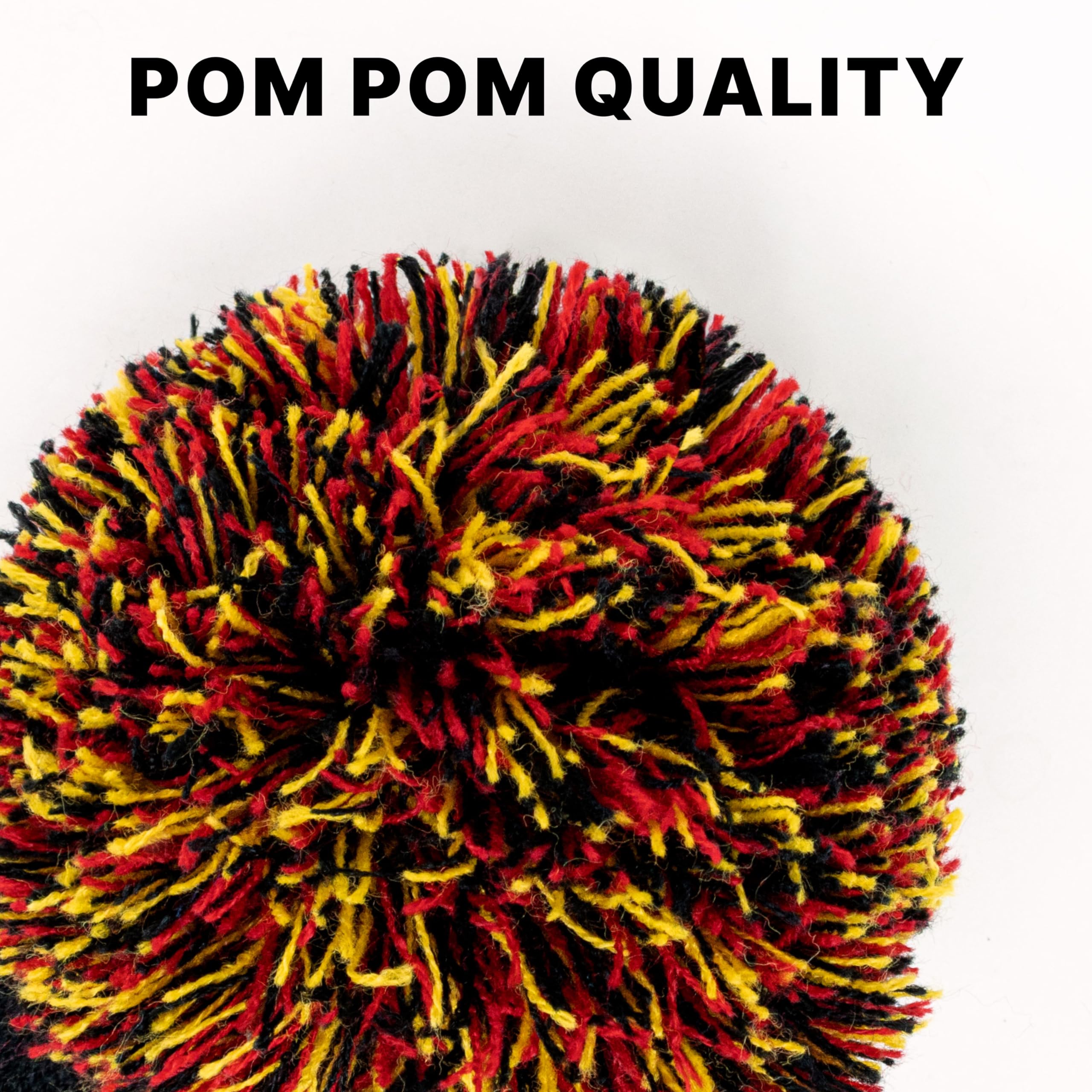 Skully Pom Pom Knit Hats - Winter Warm Beanie for Men & Women | Colorful Outdoor Fun Design | Perfect for Skiing, Snowboarding & Casual Winter Fashion