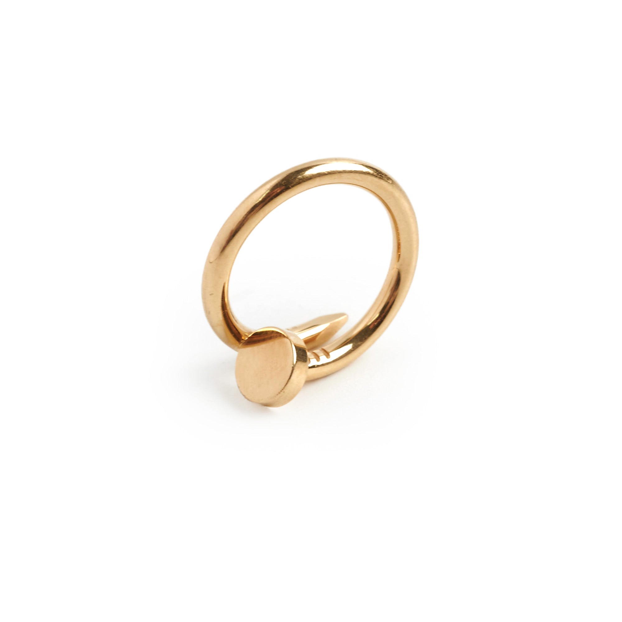 Cartier Juste En Clou JUC Ring 18K Yellow Gold Size 52 - Luxury Jewelry for Women, Perfect for Weddings, Anniversaries & Special Occasions