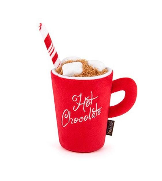 Eco-Friendly Holiday Classics Hot Chocolate Dog Toy - Chew-Resistant & Safe for Pets - Perfect for Christmas Gifts & Playtime Fun