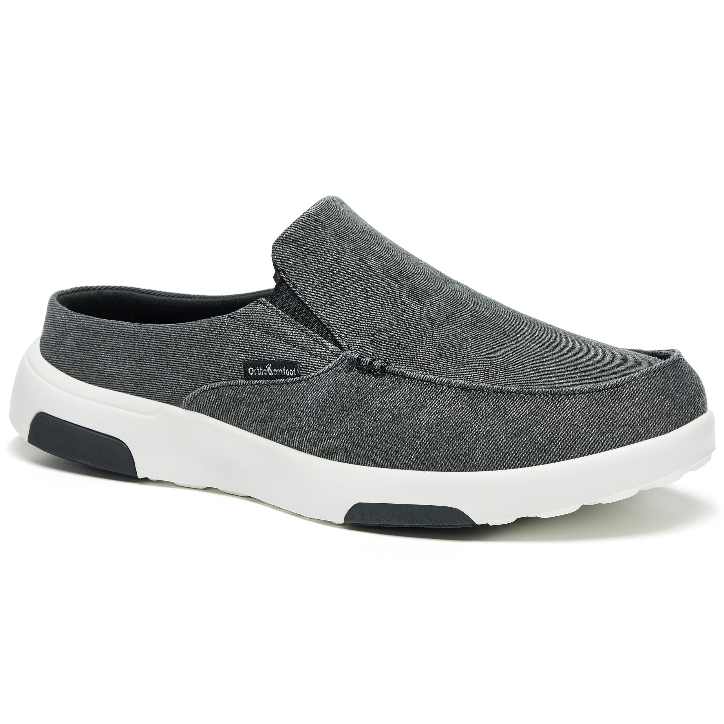 OrthoComfoot Men's Orthopedic Slip-On Loafers - Arch Support Walking Shoes for Plantar Fasciitis & Flat Feet - Comfortable Orthotic Shoes for Foot & Heel Pain Relief - Perfect for Work, Travel & Daily Comfort