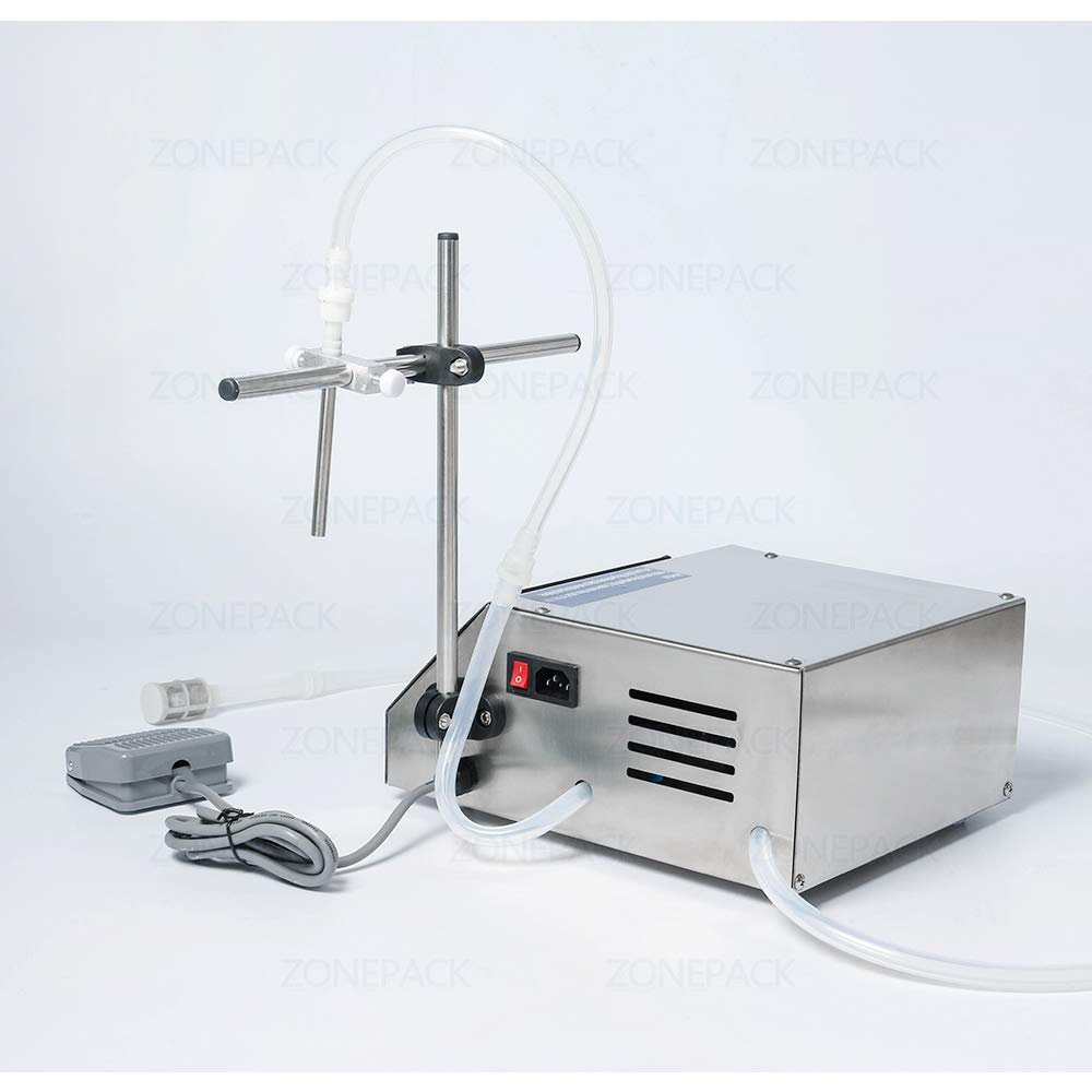 Semi-Automatic Desktop Diaphragm Pump Liquid Filling Machine for Alcohol, Juice, Water, Beverages & Perfume - Perfect for Home Brewing, DIY Cosmetics & Small Business Production