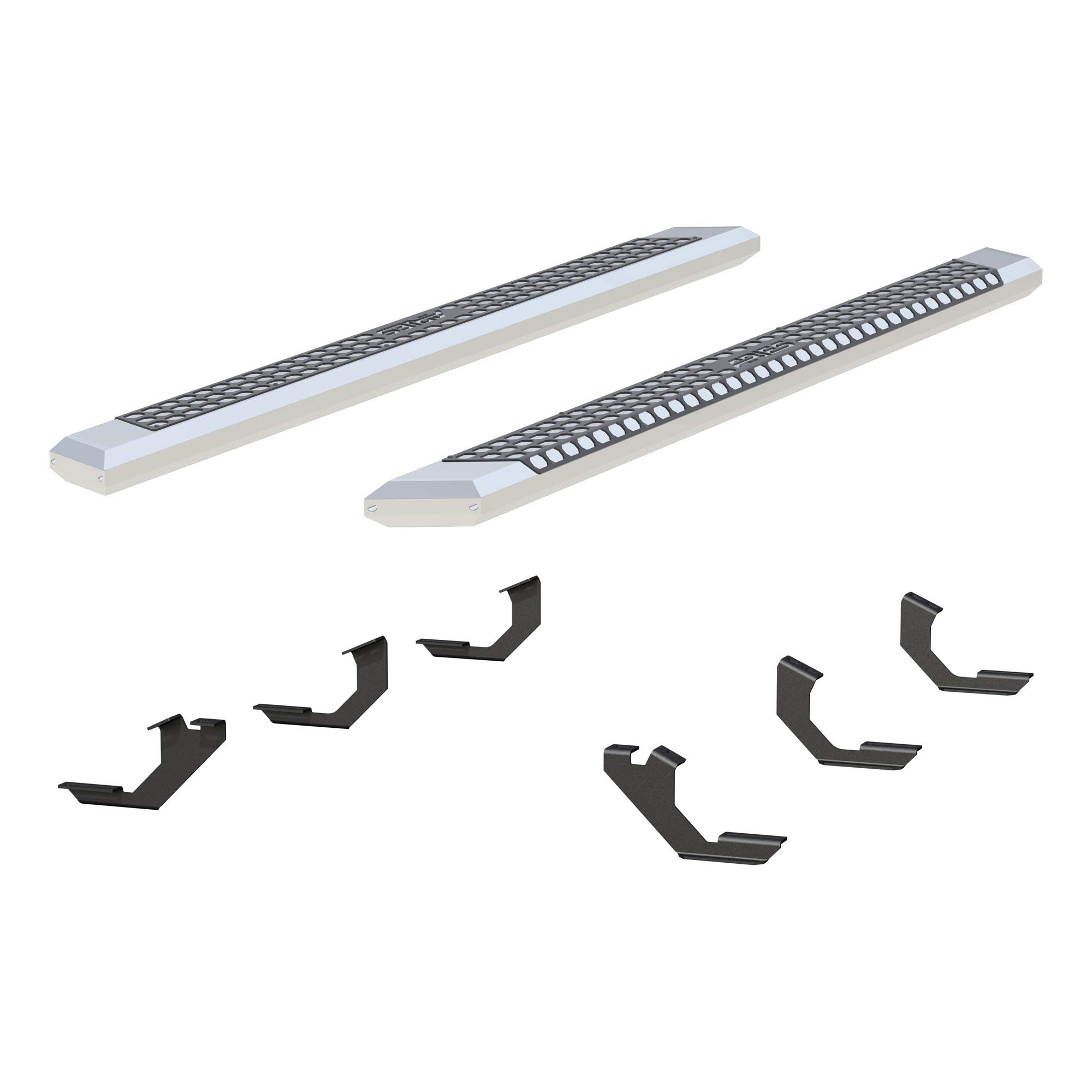 ARIES 2555023 AdvantEDGE Chrome Aluminum 85-Inch Truck Running Boards for Toyota Tacoma - Heavy Duty Side Steps for Easy Access & Off-Road Protection