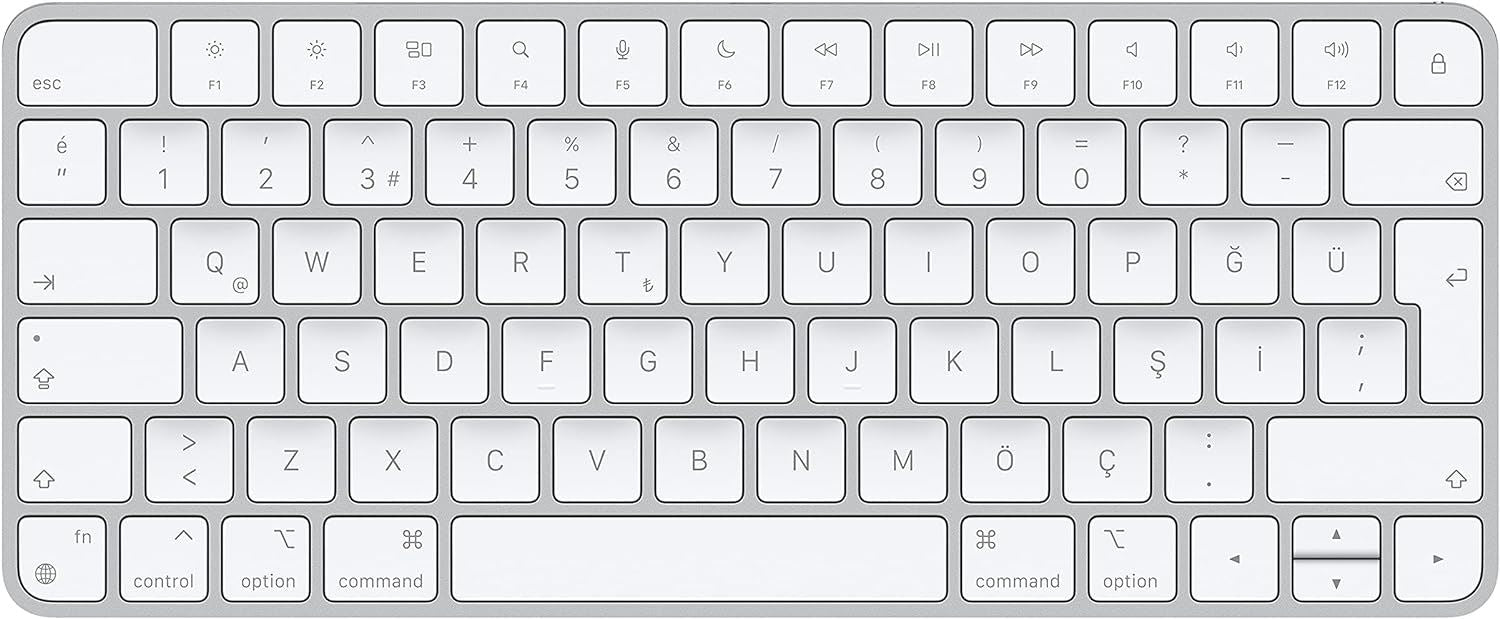 Apple Magic Keyboard - Turkish Silver (A2450 MK2A3TX/A) - Wireless Bluetooth Keyboard for Mac, iPad, iPhone | Perfect for Office, Home & Creative Work