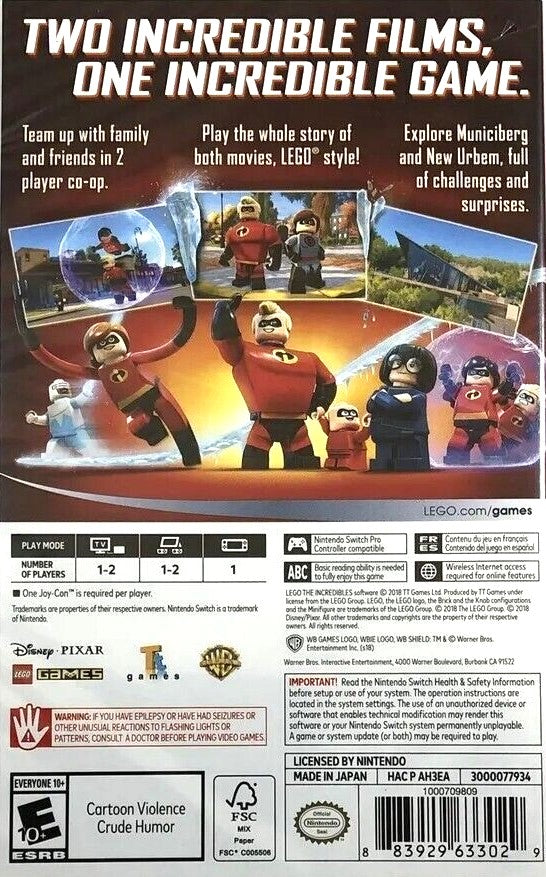 LEGO The Incredibles Building Blocks Toy Set - Superhero Action Figures for Kids & Collectors | Perfect for Birthday Gifts & Creative Play